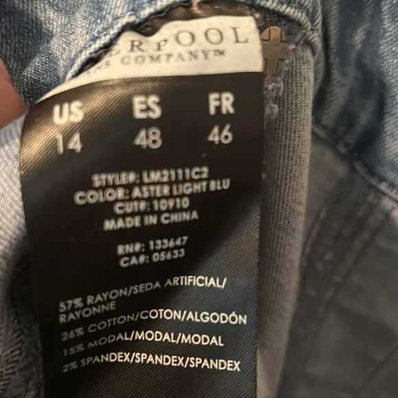 Liverpool size 14 straight leg light blue jeans. Smoke free home!! - Picture 4 of 5